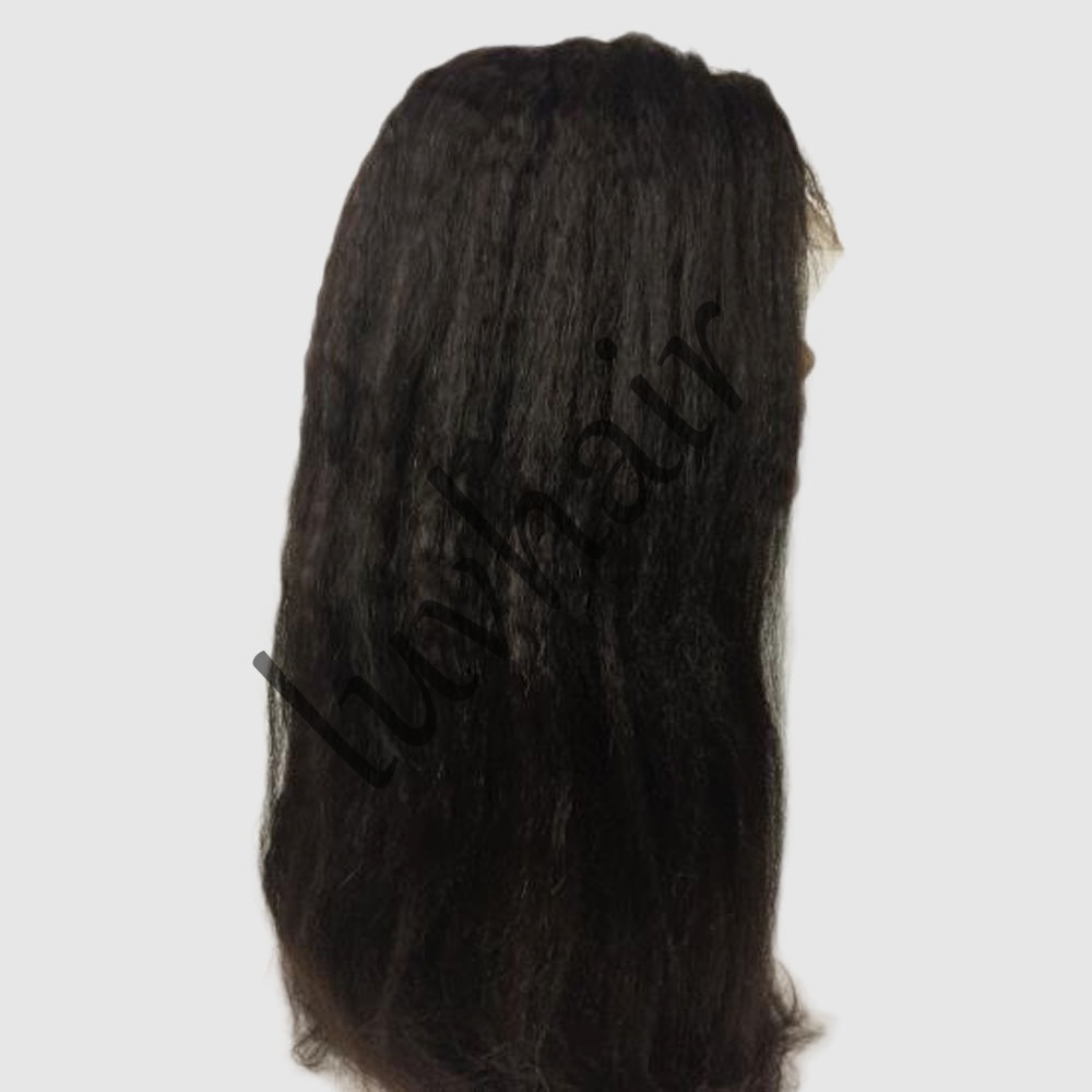 kinky straight full lace wig