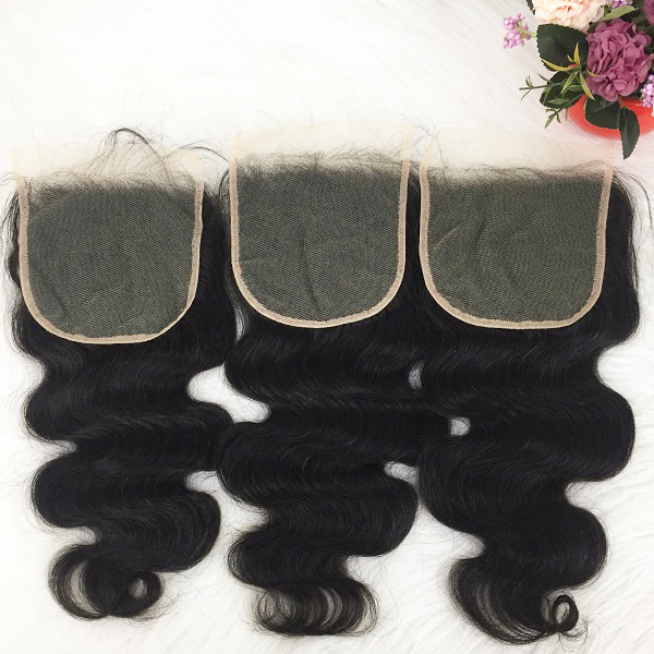 Transparent Lace 5×5 closures Body Wave