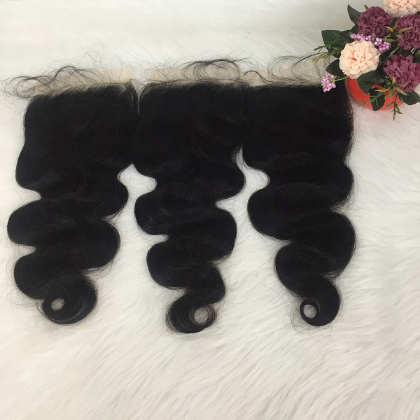 Transparent Lace 5×5 closures Body Wave